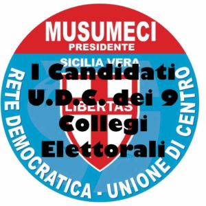 I Candidati U.D.C. dei 9 Collegi Elettorali